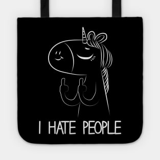 I hate People Unicorn Tote