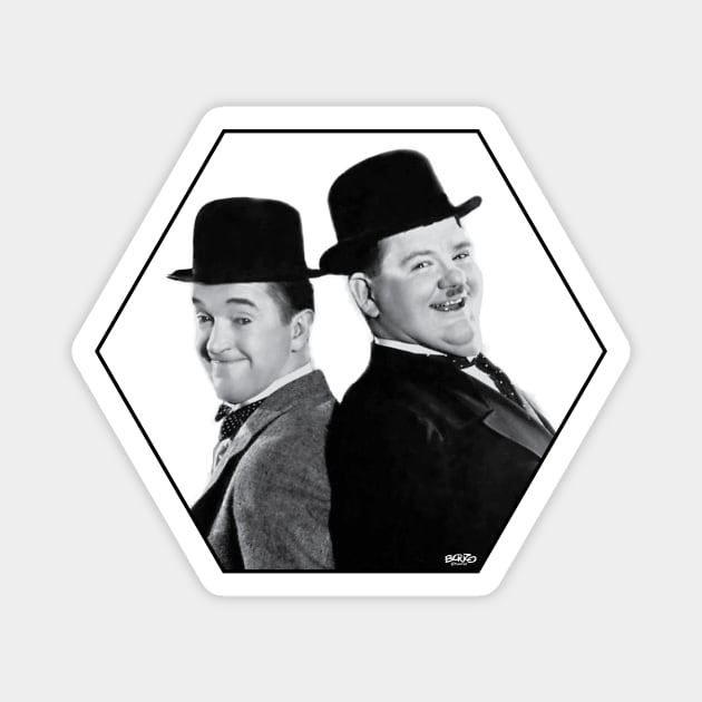 Laurel and Hardy-1 Magnet by BonzoTee