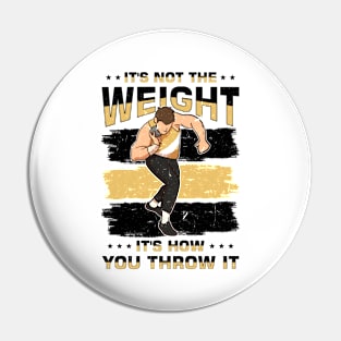 Athletics Track And Field Throw Athlete Shot Pin