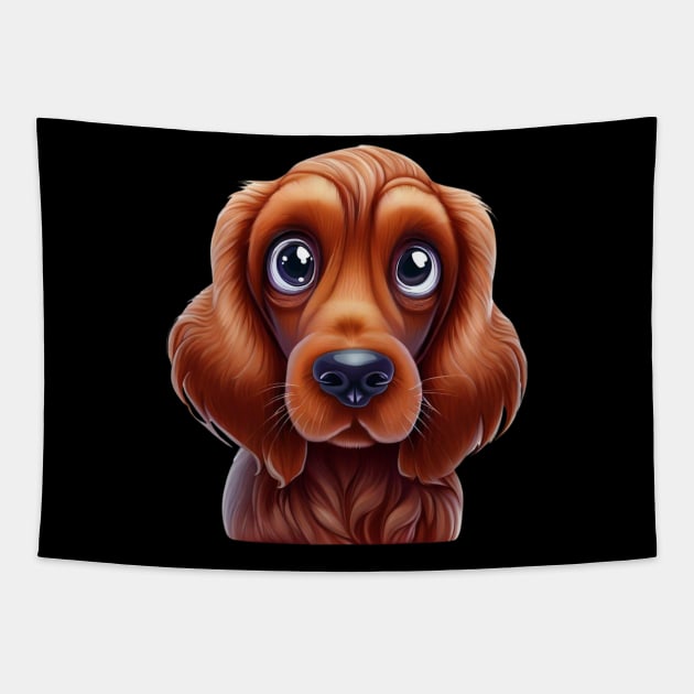 Pet-tacular Irish Setter Tapestry by Art By Mojo