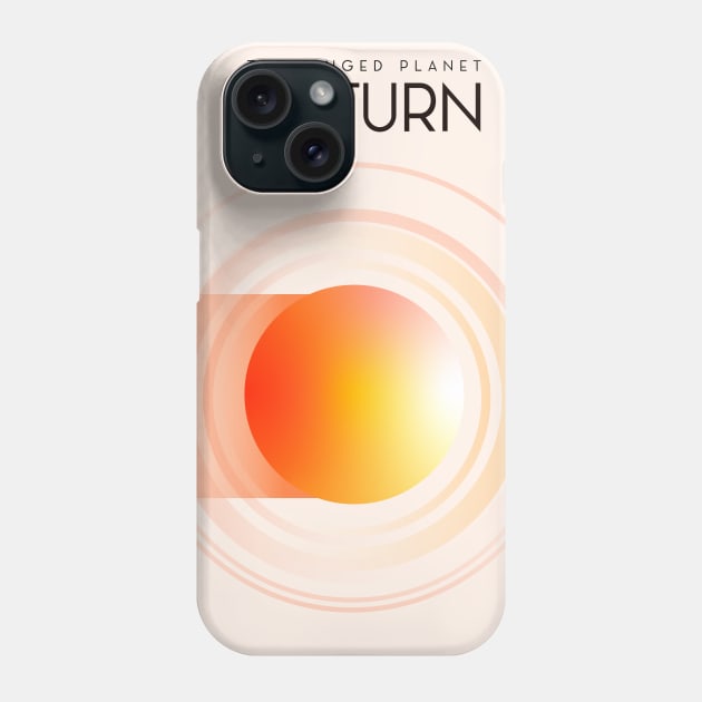 The Ringed Planet Saturn Phone Case by nickemporium1