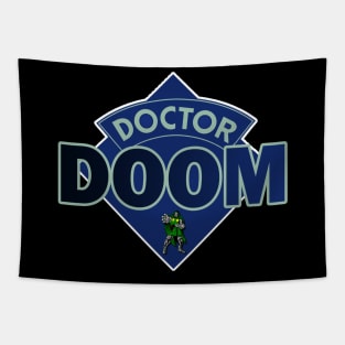 Doctor Doom - Doctor Who Style Logo Tapestry