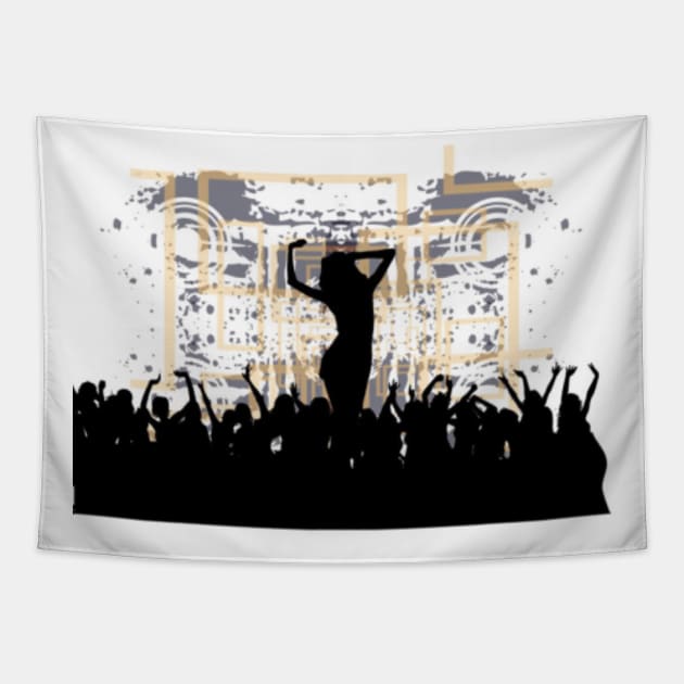 Dancing the night away Tapestry by NotUrOrdinaryDesign