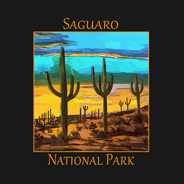 Saguaro from the Saguaro National Park in Arizona by WelshDesigns