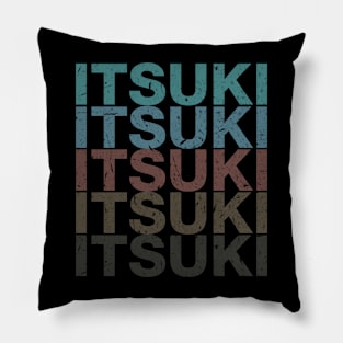 Vintage Proud Name Itsuki Personalized Birthday Retro Pillow