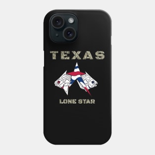 Texas Lone Star State, Texas Star Fish Phone Case