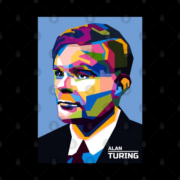 Abstract Alan Turing in WPAP by smd90