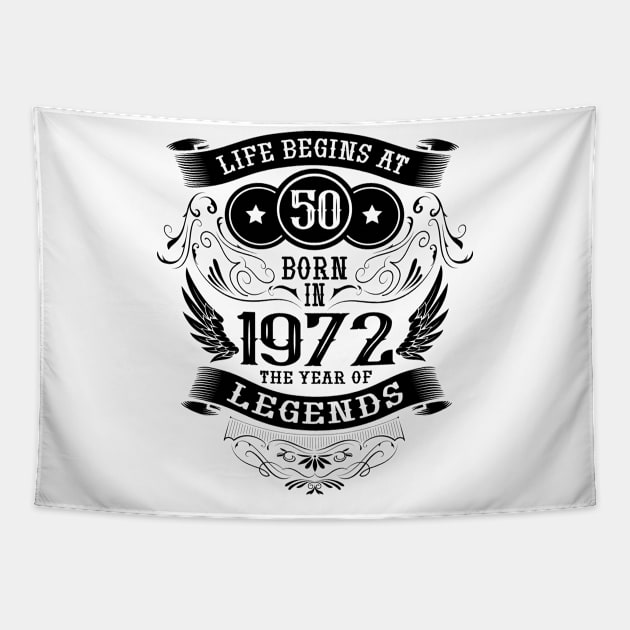 Birthday 1972 gift ideas 50th birthday Tapestry by HBfunshirts