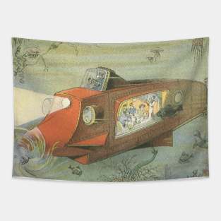 Vintage Science Fiction Tapestry