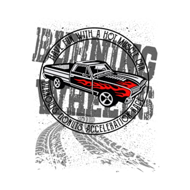 Burning Wheels Muscle Car Old School by Hariolf´s Mega Store