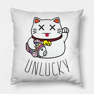 Unlucky Maneki Neko Pillow