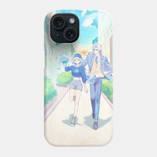 Furina and Neuvillette Stroll Around Town | Genshin Impact Phone Case