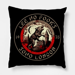 Lee Ho Fooks - Soho London - 1978 - Warren Zevon - Werewolves of London - Block Print Pillow