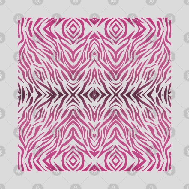 Pink Zebra Print Pattern by Looly Elzayat