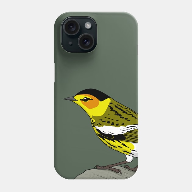 Cape May Warbler Phone Case by Feathered Focus