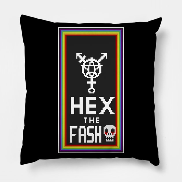 Hex The Fash Pillow by WallHaxx