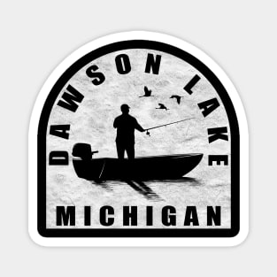 Dawson Lake Fishing Michigan Magnet