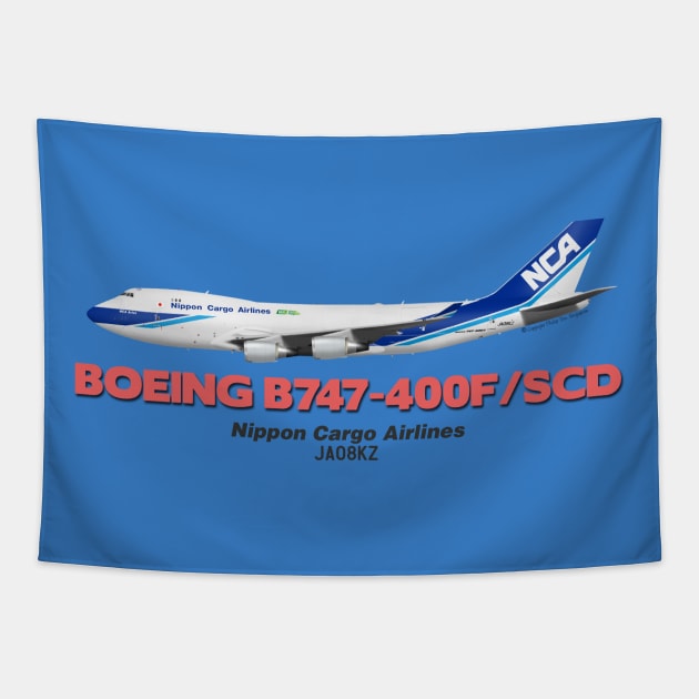 Boeing B747-400F/SCD - Nippon Cargo Airlines Tapestry by TheArtofFlying