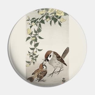 Ohara Koson / Birds and plants / house sparrow Pin
