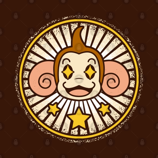 Monkey Banana Emblem by logozaste