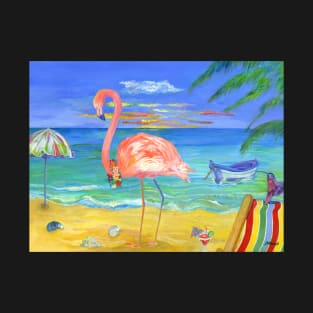 Flamingo Beach T-Shirt