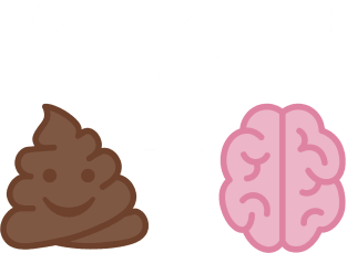 Shit for Brains Stupid People Poop Emoji Magnet