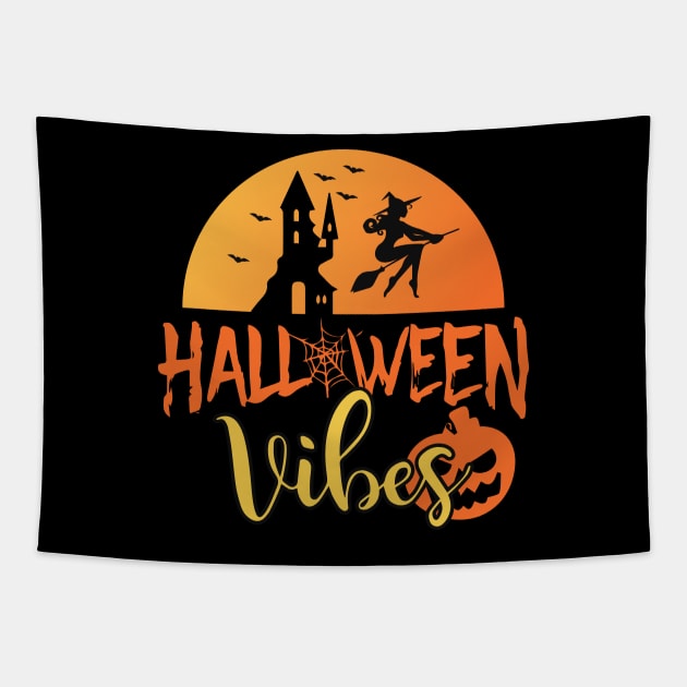 Halloween Vibes Tapestry by MissSwass