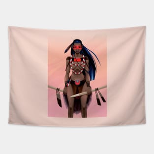 Warrior Woman Tapestry