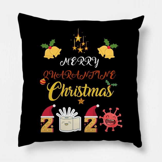 christmas in quarantine Pillow by OrionBlue