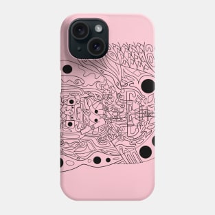 Mayan alien astronaut ecopop Phone Case