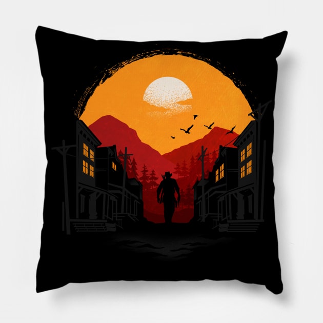 Red Dead Pillow by plonkbeast