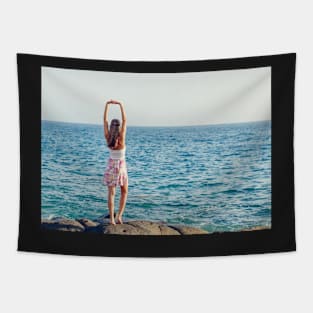 BLUE OCEAN MEDITATION DESIGN Tapestry