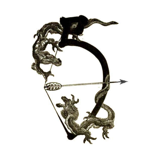 Mythological Bow and Arrow Dragons by OpsimathArt