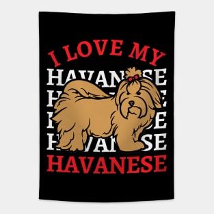 I love my Havanese Life is better with my dogs Dogs I love all the dogs Tapestry