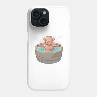 Tattooed Vector Bath Pig Phone Case