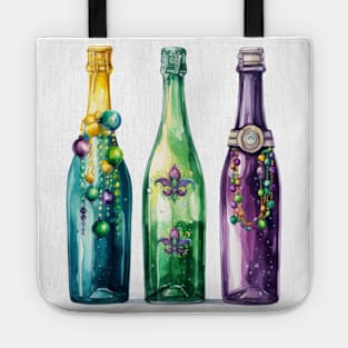 Mardi Gras Bottles and Beads Tote