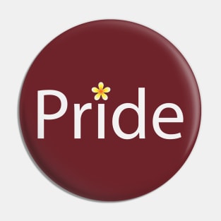 Pride artistic typography design Pin