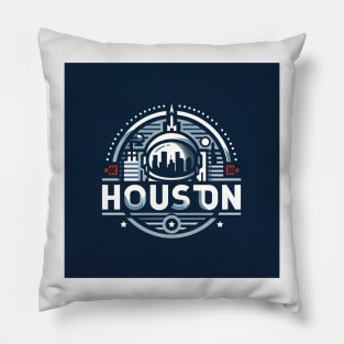 Houston City Logo Pillow