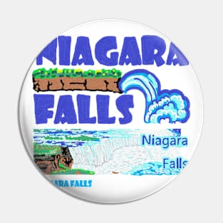 niagara falls, oil painting Pin