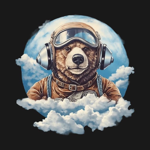 Pilot bear by GreenMary Design