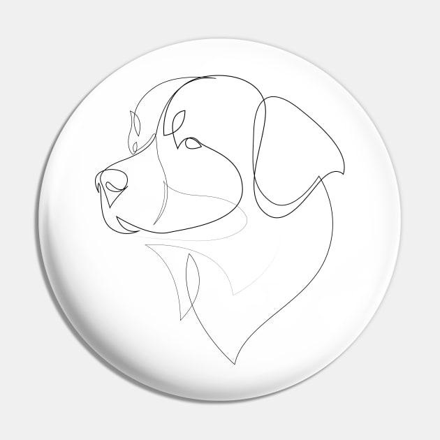 Bernese Mountain Dog - one line dog Pin by addillum