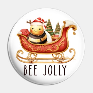 Funny Christmas Bee Quote Pin