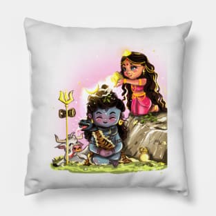 shiv parvati Pillow