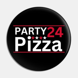 Pizza Party 2024 Election Parody Pin