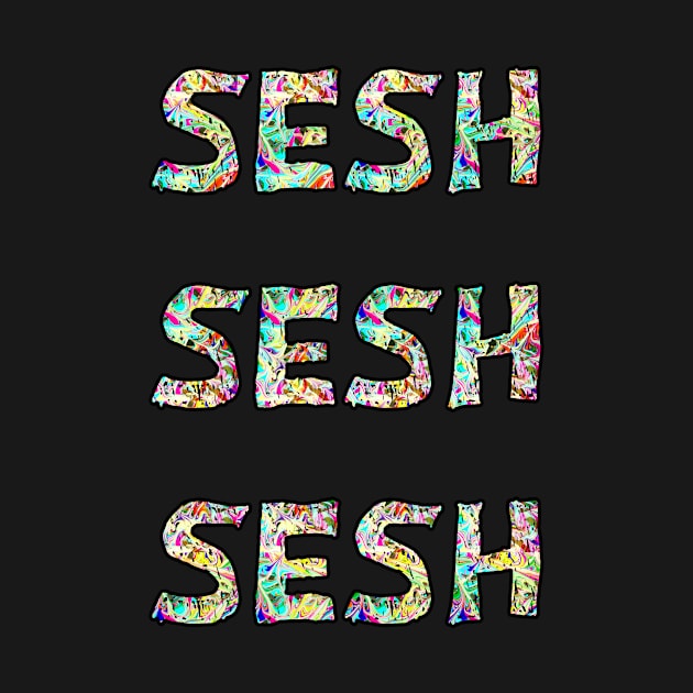 Sesh sesh sesh colour bomb festival design by Captain-Jackson