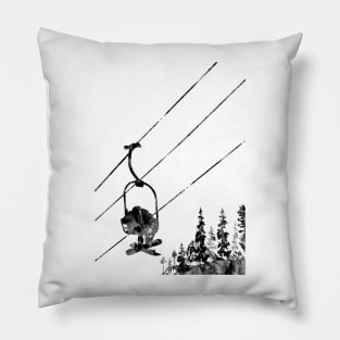 Snowboarder couple Pillow