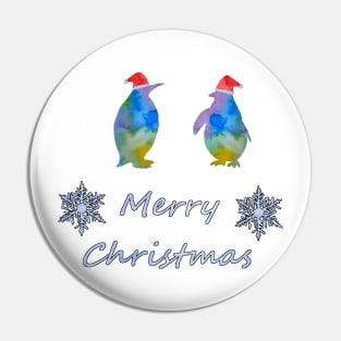 Santa Penguins Pin