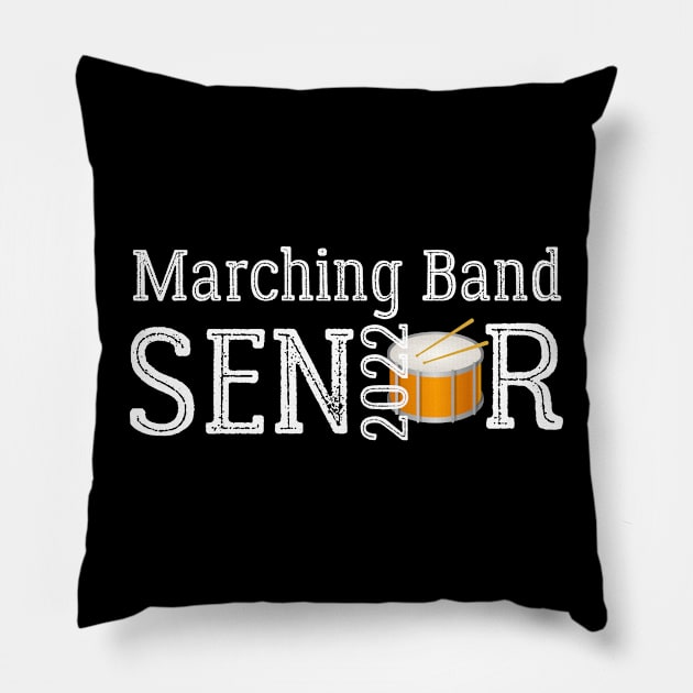 Marching Band Senior 2022 Jazz Band Drum Percussion Player Pillow by MalibuSun