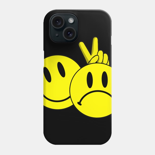 Smiley Comedy Tragedy Phone Case by TheD33J