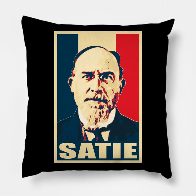 Erik Satie French Pillow by Nerd_art